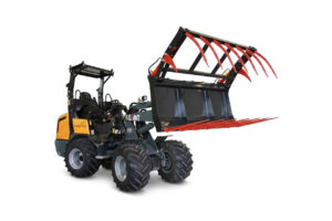 Mestvork minishovel met bovenklem